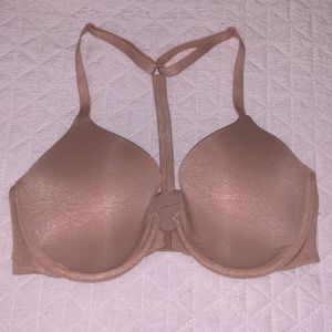 Victoria's Secret Nude Racerback Semi-demi Bra